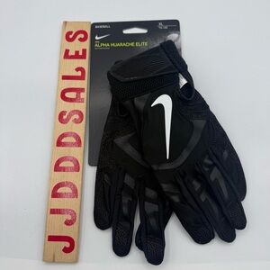 Nike Alpha Huarache Elite Batting Gloves Black CV0720-091 Men’s Sz XL NWT $65